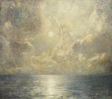 Zeegezicht bij maanlicht, Emil Carlsen