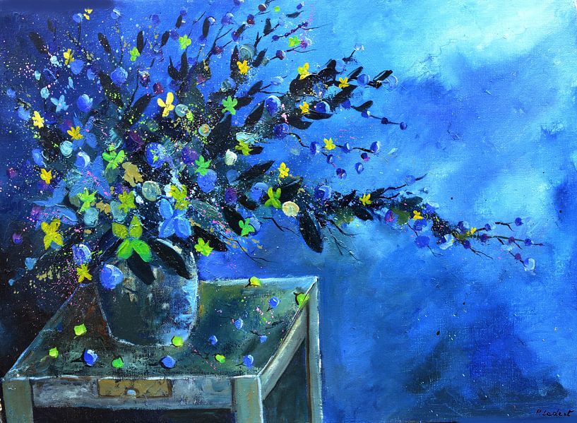 Blauw stilleven - 7523 van pol ledent