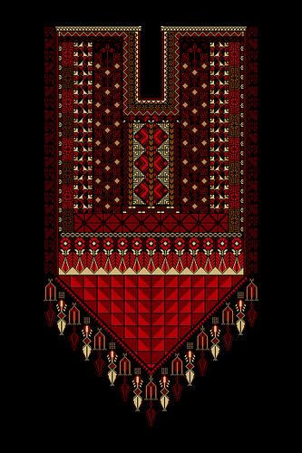 Tatreez ornament sjabloon 93