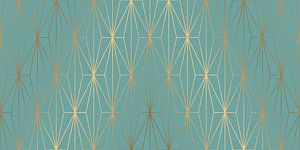 ELEGANT BLUE GOLD PATTERN