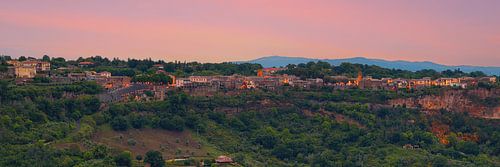 Panorama and sunset in Lubriano