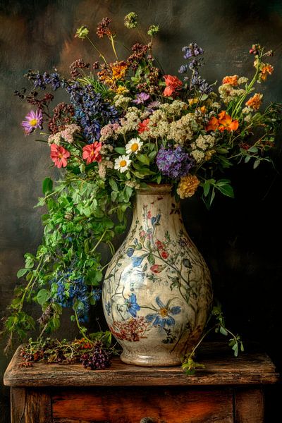 Flower bouquet vase by Poster Art Shop