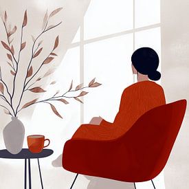 Woman life minimal art silence by JBJart Justyna Jaszke