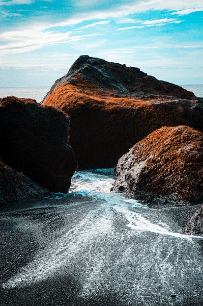 Colourful Coastline of Water and Fire by Inez Nina Aarts