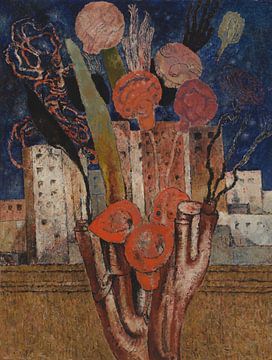 Frits Van den Berghe, Fleurs sur la ville, 1929 sur Atelier Liesjes