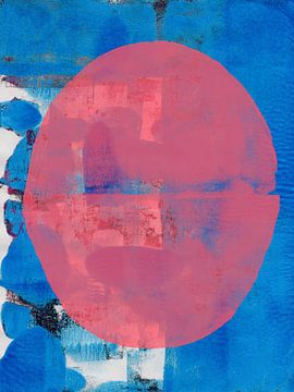 Rode vorm. Moderne abstracte minimalistische kunst