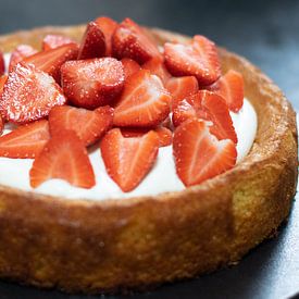 Gâteau aux fraises sur Annemieke Glutenvrij