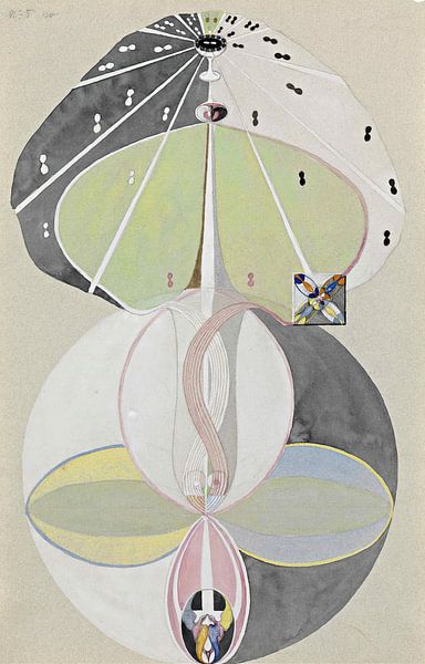 Tree of Knowledge No. 5 (1913 - 1 915) by Hilma af Klint by Peter Balan