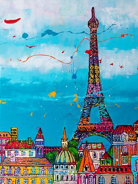 Bestseller Paris van Happy Paintings