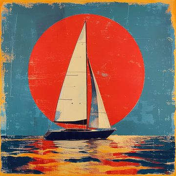 Sailboat Sea Maritime Moon Shipping by Niklas Maximilian