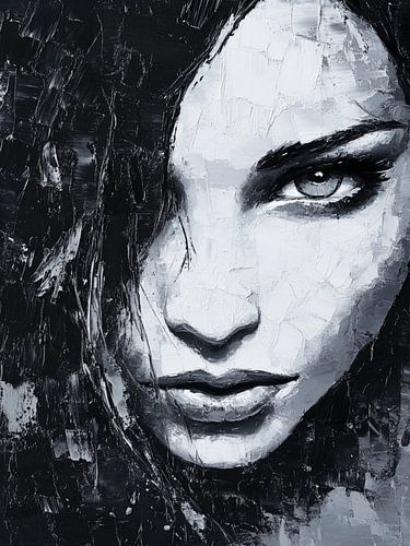 Modernes abstraktes Porträt