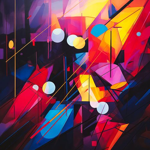 Peinture abstraite dynamique
