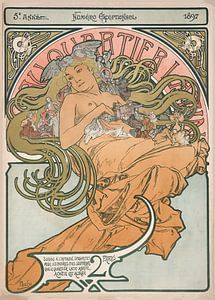 Au Quartier Latin (1897) von Alphonse Mucha