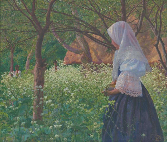 Ivan Žabota, Girl in folk costume, 1914 by Atelier Liesjes