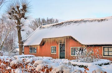 Winterse boerderij van Wouter Moné