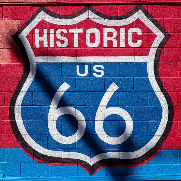 Panneau Route 66 USA par Dieter Walther