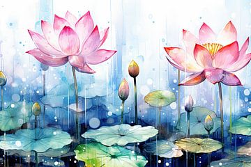 Fleur de lotus sur Imagine