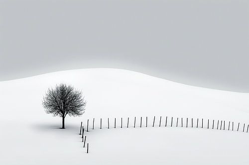 A Tree, a Fence and the Infinite Winter Silence