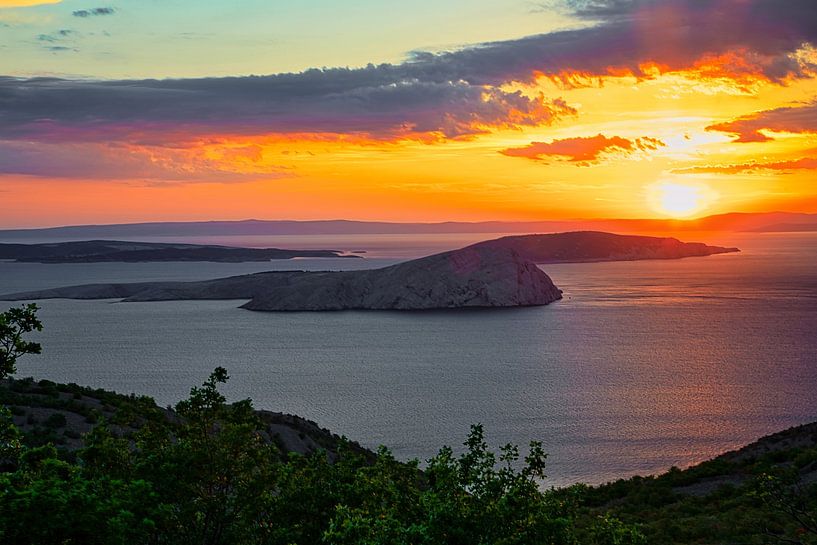 Sunset Croatia by Dieter Fischer