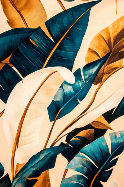 Tropische bladeren van Poster Art Shop