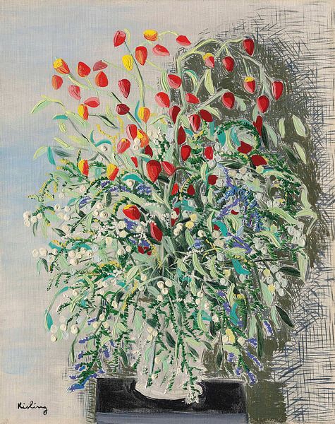 Moïse Kisling - Flowers by Peter Balan