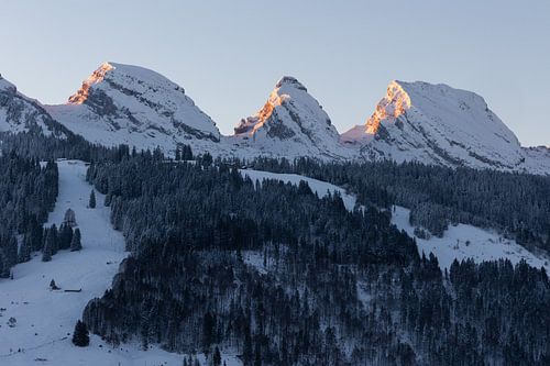 Churfirsten im Winter, Schweiz