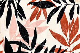 Botanisches Japandi-Blatt-Design von Art & Soul Creations