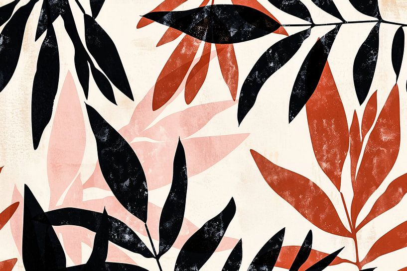 Botanisch Japandi bladontwerp van Art & Soul Creations