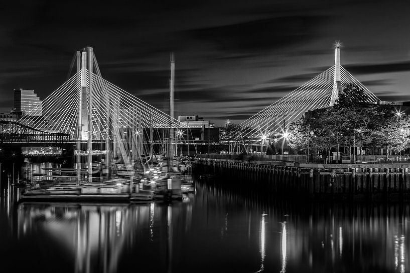 BOSTON Bunker Hill Bridge | Monochrom von Melanie Viola