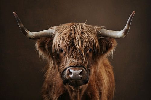 Schotse hooglander met statige blik