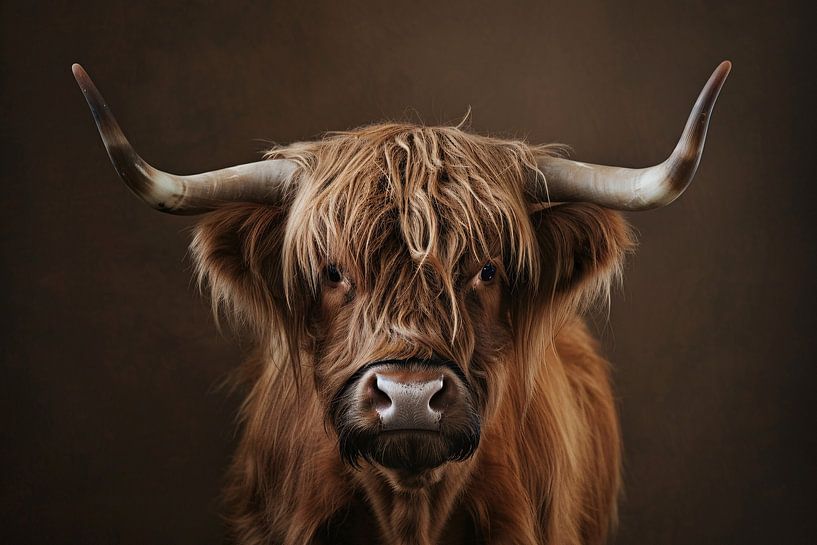Scottish highlander with stately gaze by Art & Soul Creations