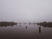 Ein nebliger Morgen in der Zaanse Schans