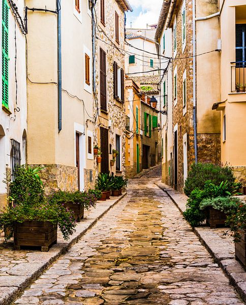 Vieux village méditerranéen idyllique d'Estellencs à Majorque, Espagne par Alex Winter
