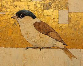 Vogel Hintergrund | Vogel Gold von Moderne Kollektion