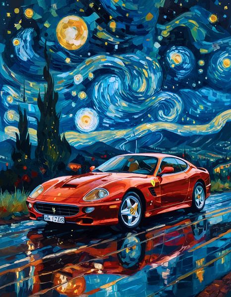 Ferrari 575M Maranello Starry Night by MIROKKU
