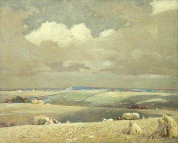 Wolkenschaduwen in de Lambourne-vallei, Frederick Hall