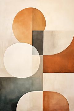 Abstract beige van Wall Wonder