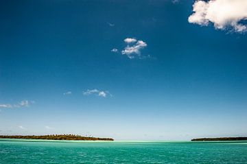 De Baie d'Upi op het Île des Pins in Nieuw-Caledonië. van Hilke Maunder