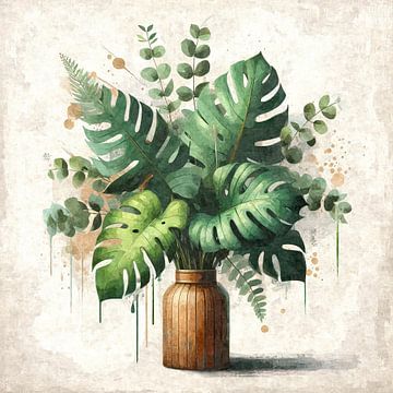 Urban Jungle en terre cuite sur Sabine Wagner