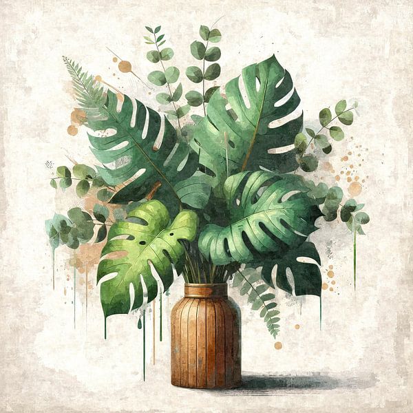 Stadsjungle in klei van Sabine Wagner