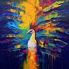 Pfau Malerei von Preet Lambon