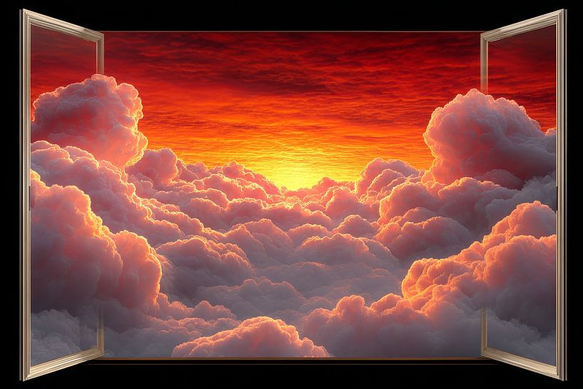 schöne Aussicht auf die Wolken spirituell von Egon Zitter