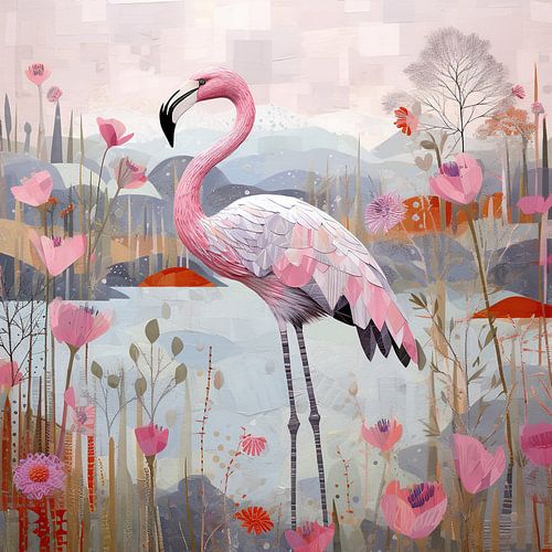 Roze Flamingo