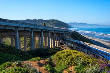 Train Under The Bridge - Torrey Pines by Joseph S Giacalone Photography