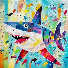 Colourful shark by ARTemberaubend