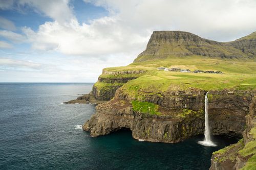 Múlafossur Waterfall by André van der Meulen