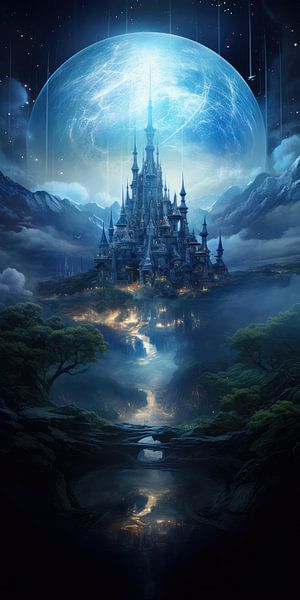 Digital created bizarre fairy tale landscape on alien planet by Art Bizarre