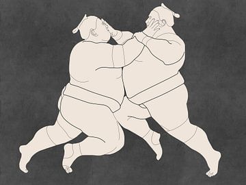 Sumo Kämpfer von Roberto Moro