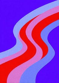 Retro wavy lines illustration by Niklas Maximilian