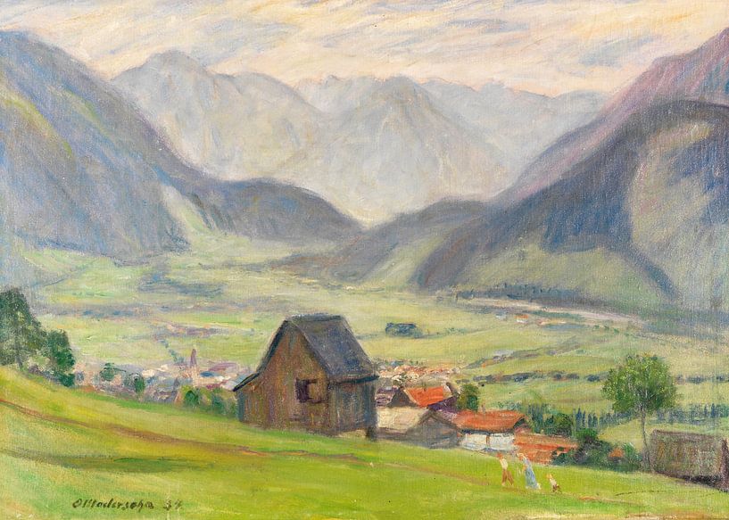 View into the valley (Hindelang), Otto Modersohn by Masterful Masters